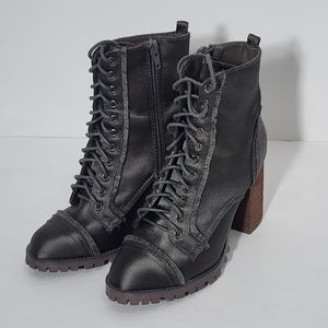 REPORT Women's Size 6.5 Aileen Army Green Lace‎ Up Combat Boots
